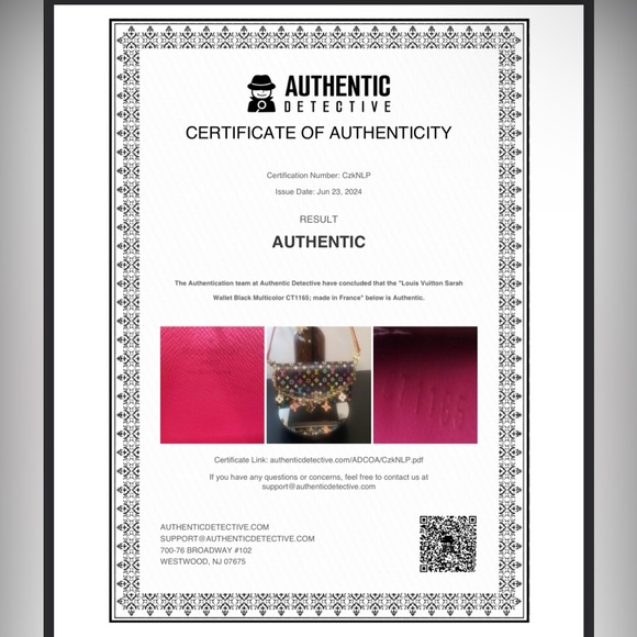 Louis Vuitton Takashi Murakami Sarah Wallet & COA - Picture 15 of 15